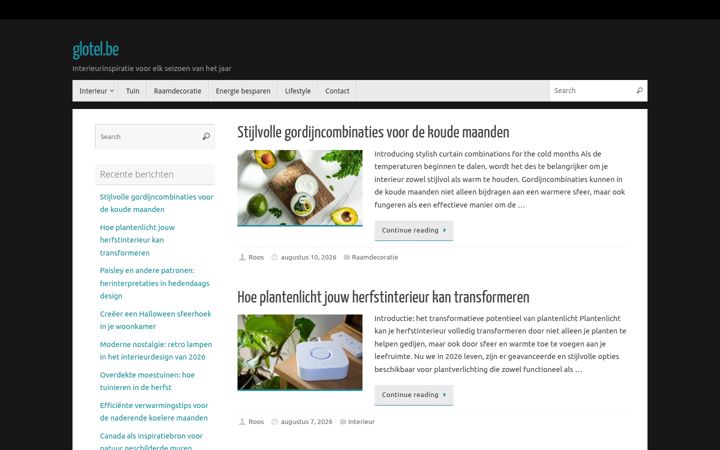 Screenshot of glotel.be