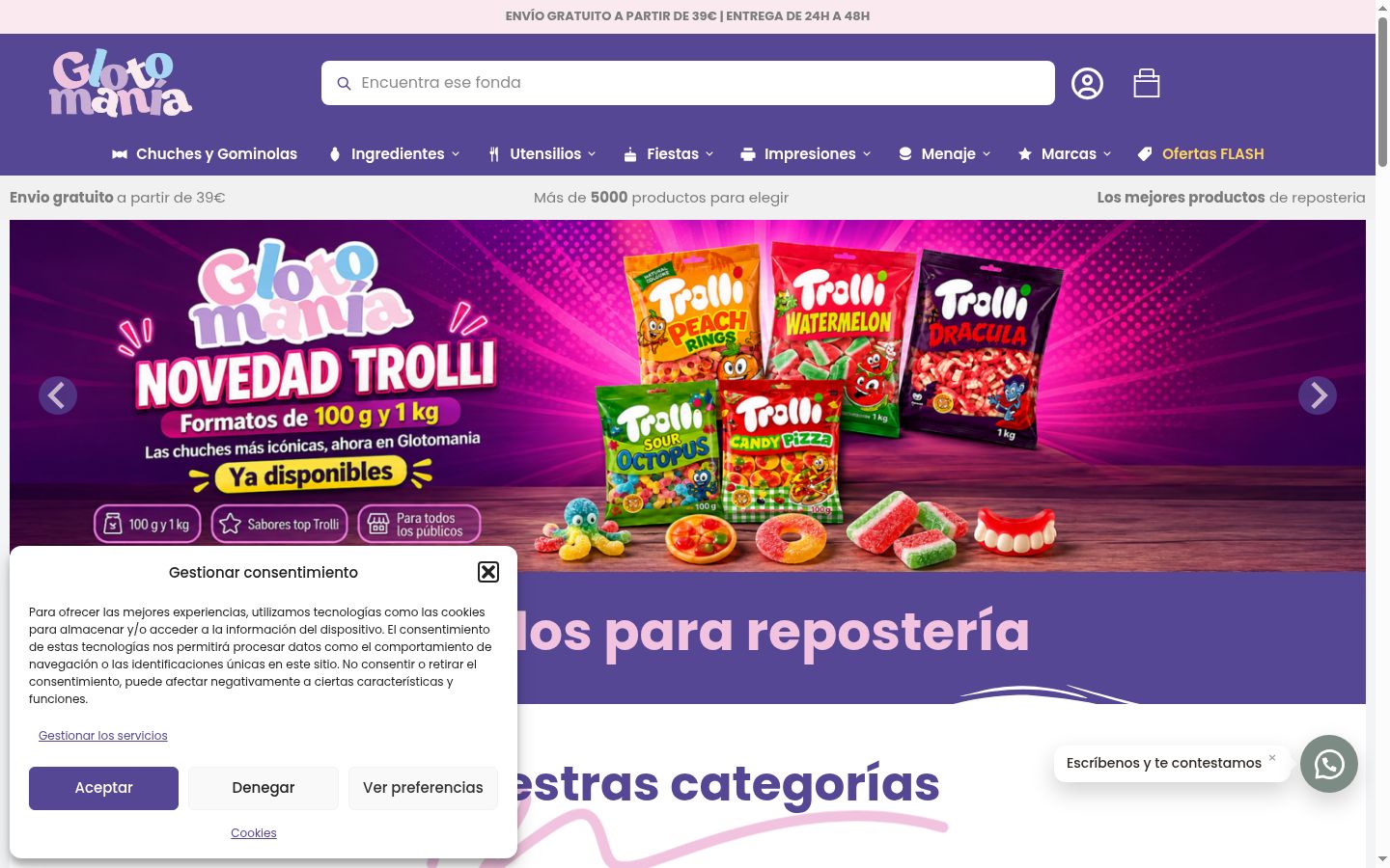 Sutikimo reklamjuostės, rodytos prieš bet kokią sąveiką, ekrano kopija