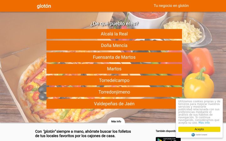 Screenshot of glotoncomida.com