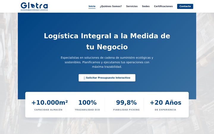 Screenshot of glotra.eu