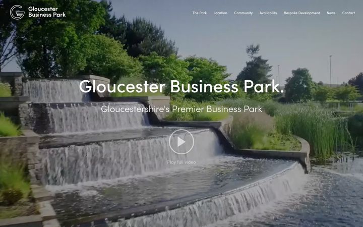 Screenshot of gloucesterbusinesspark.co.uk