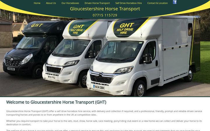 Screenshot of gloucestershire-horse-transport.co.uk