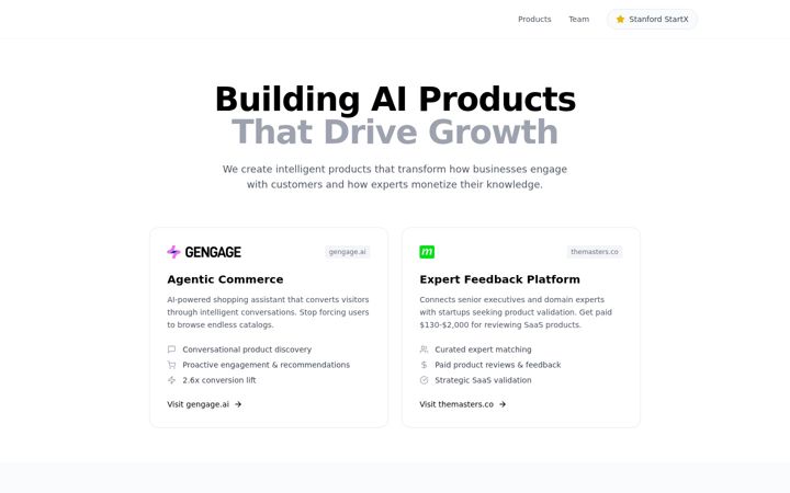 Screenshot of glov.ai
