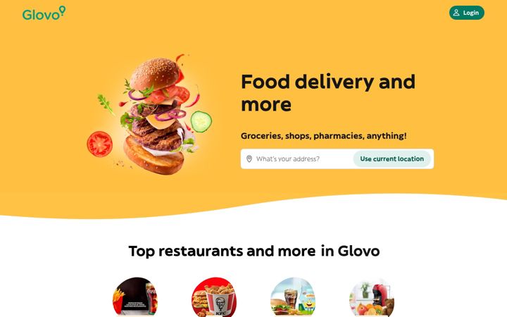 Screenshot of glovoapp.com
