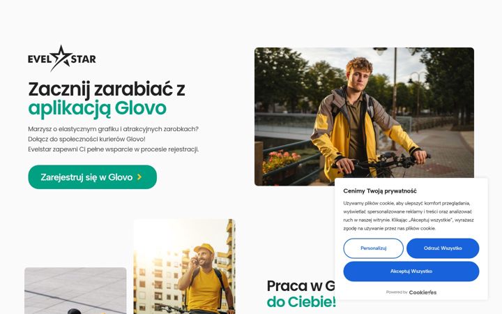 Screenshot of glovokurier.pl