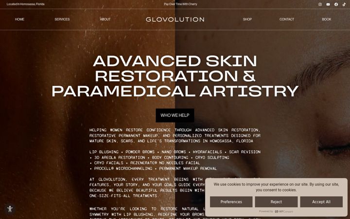 Screenshot of glovolution.com