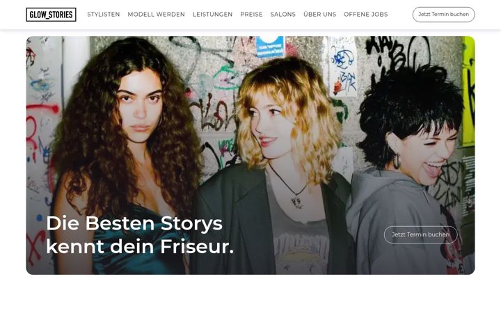 Screenshot of glow-stories.de