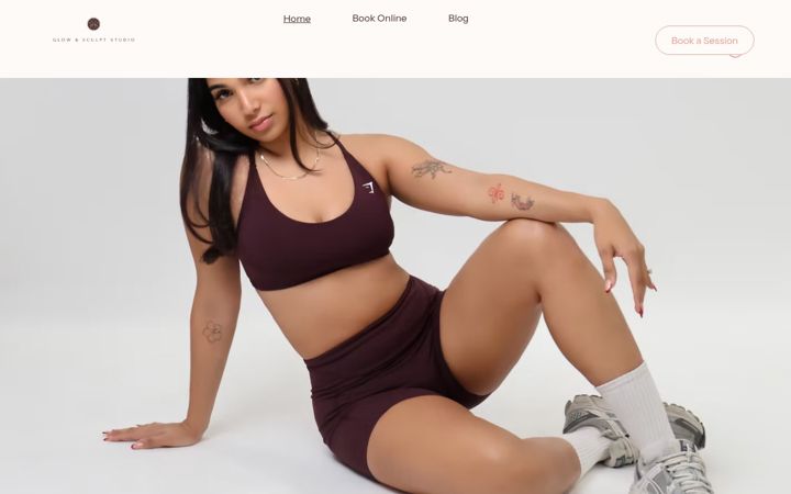 Screenshot of glowandsculpt.com