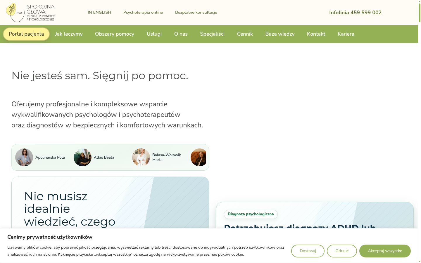 Screenshot des Einwilligungsbanners vor jeglicher Interaktion