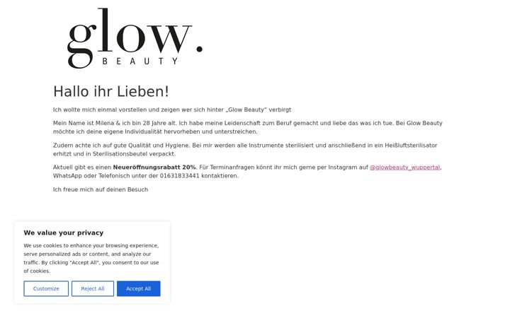 Screenshot of glowbeauty-cosmetics.de