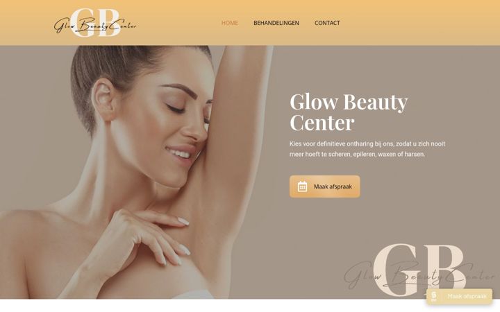 Screenshot of glowbeautycenter-rotterdam.nl