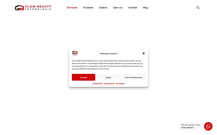 Screenshot of glowbeautytechnologie.de