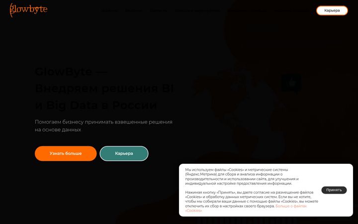 Screenshot of glowbyteconsulting.com