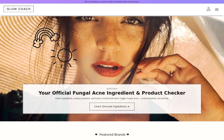 Screenshot of glowcoach.co