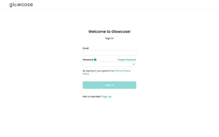 Screenshot of glowcose.io