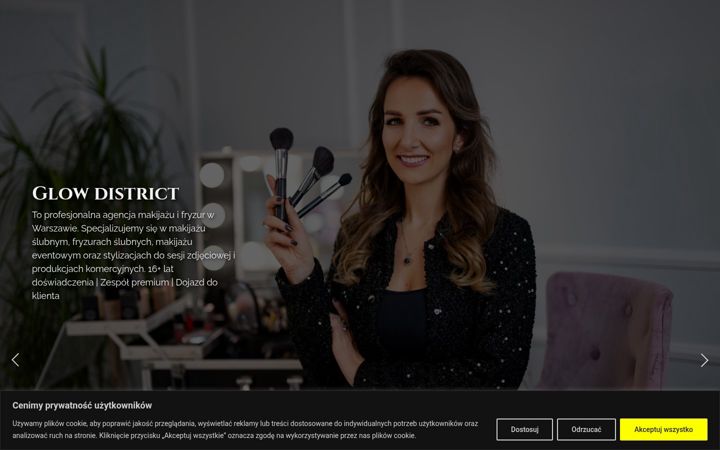 Screenshot of glowdistrict.pl
