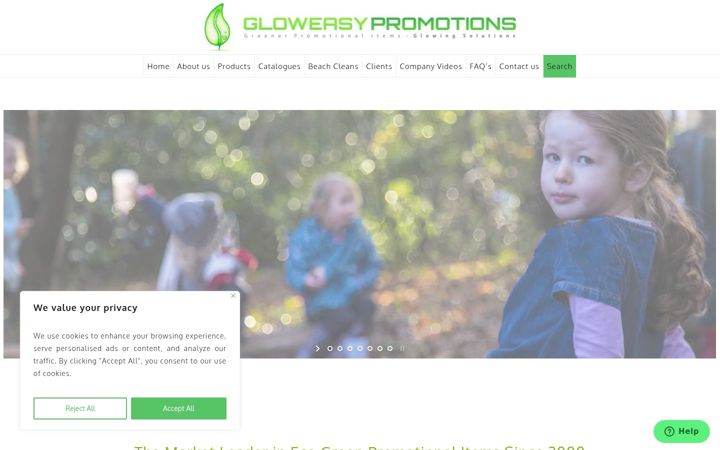 Screenshot of gloweasy.com