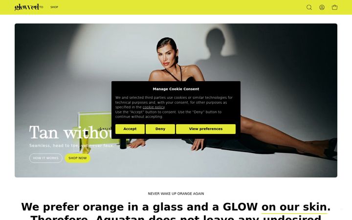 Screenshot of glowed.me