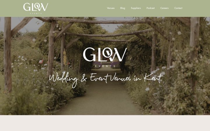 Screenshot of glowevents.co.uk