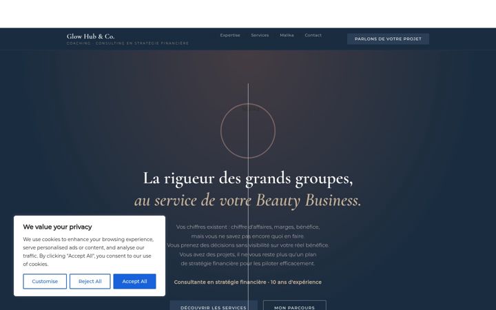 Screenshot of glowhub-paris.fr