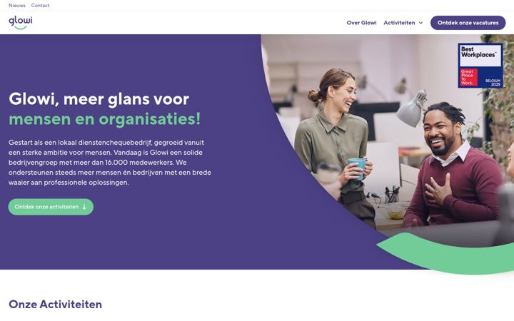 Screenshot of glowi.be