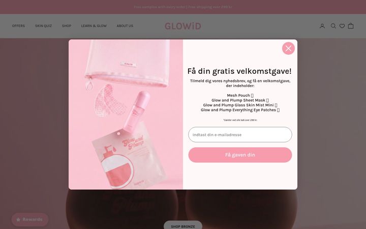 Screenshot of glowid.dk