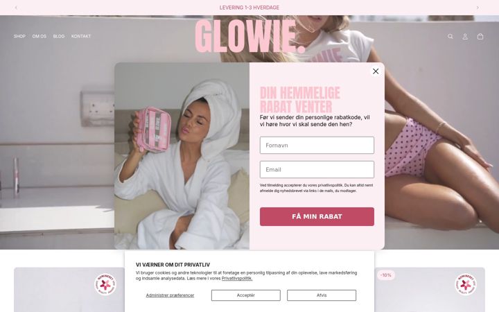 Screenshot of glowiecph.dk
