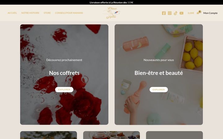 Screenshot of glowmama.fr