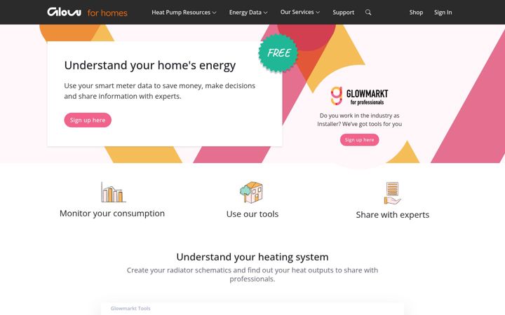 Screenshot of glowmarkt.com