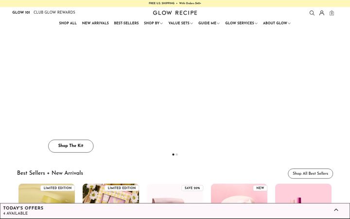 Screenshot of glowrecipe.com