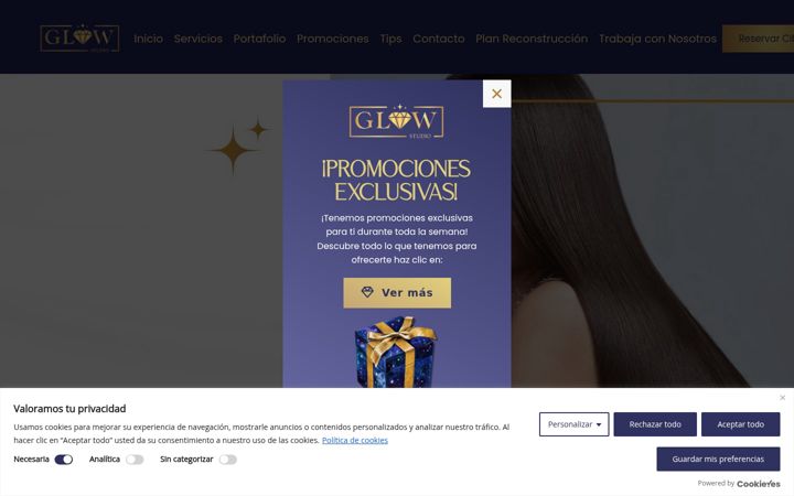 Screenshot of glowsalon.cl
