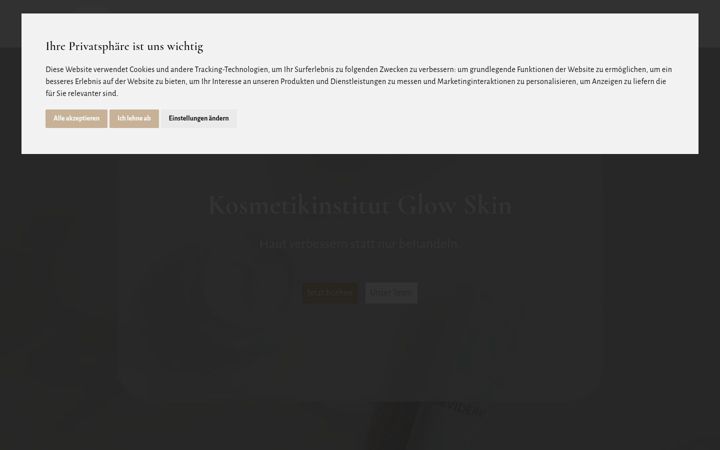 Screenshot of glowskin-cosmetic.de