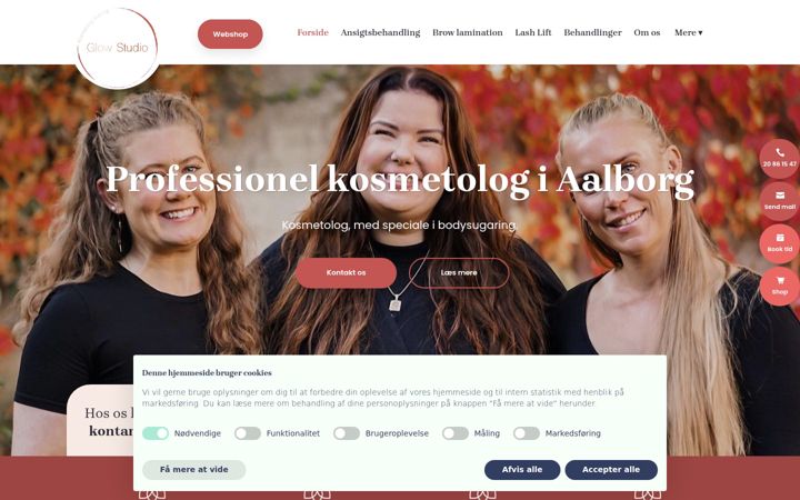 Screenshot of glowstudio.dk