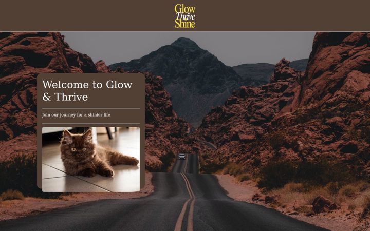 Screenshot of glowthriveshine.com