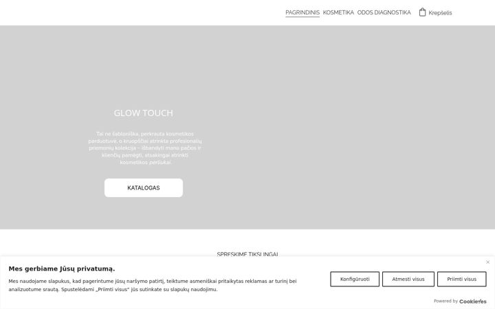 Screenshot of glowtouch.lt