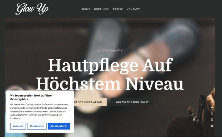 Screenshot of glowup-beauty.de