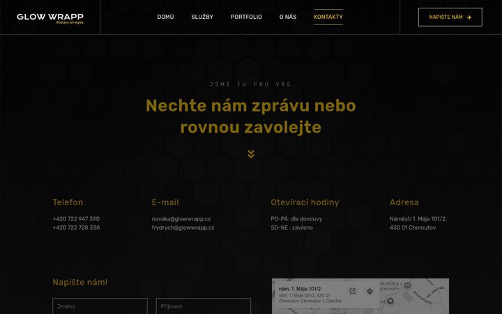 Screenshot of glowwrapp.cz