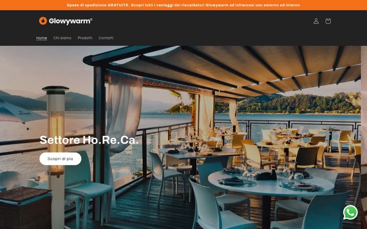 Screenshot of glowywarm.it