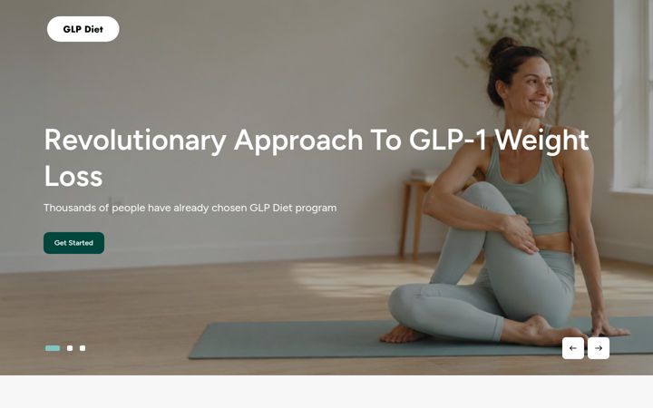 Screenshot of glp.diet