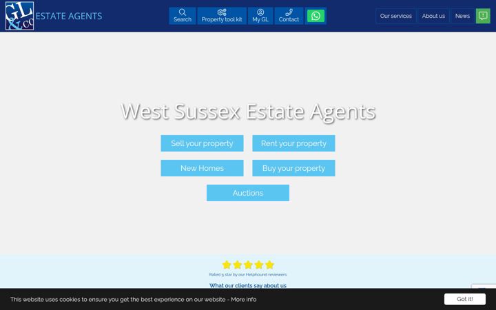 Screenshot of glproperty.co.uk