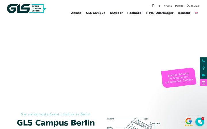 Screenshot of gls-campus-berlin.de