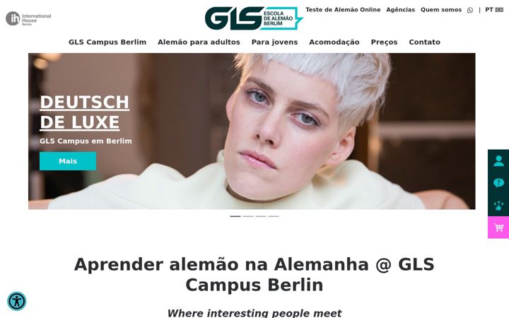 Screenshot of gls-cursos-de-alemao.de