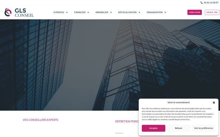 Screenshot of glsconseil.com