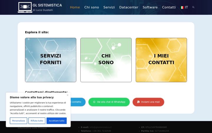 Screenshot of glsistemistica.it