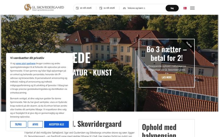Screenshot of glskov.dk