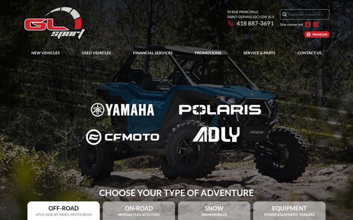 Screenshot of glsport.ca