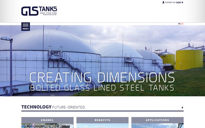 Screenshot of glstanks.com