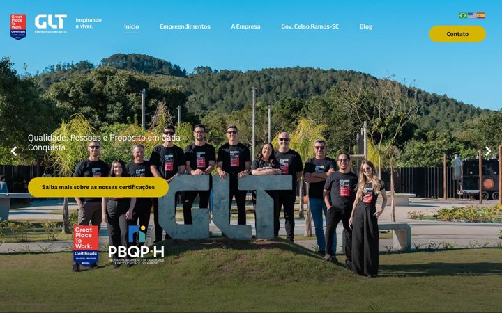 Screenshot of gltempreendimentos.com.br