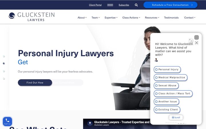 Screenshot of gluckstein.com