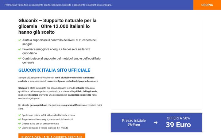 Screenshot of gluconixitalia.com